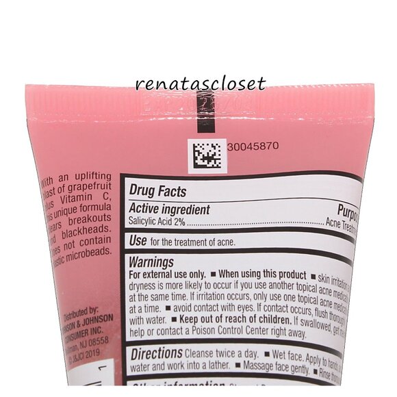 Neutrogena Oil-Free Acne Wash Pink Grapefruit Foaming Scrub NWT - Picture 4 of 5